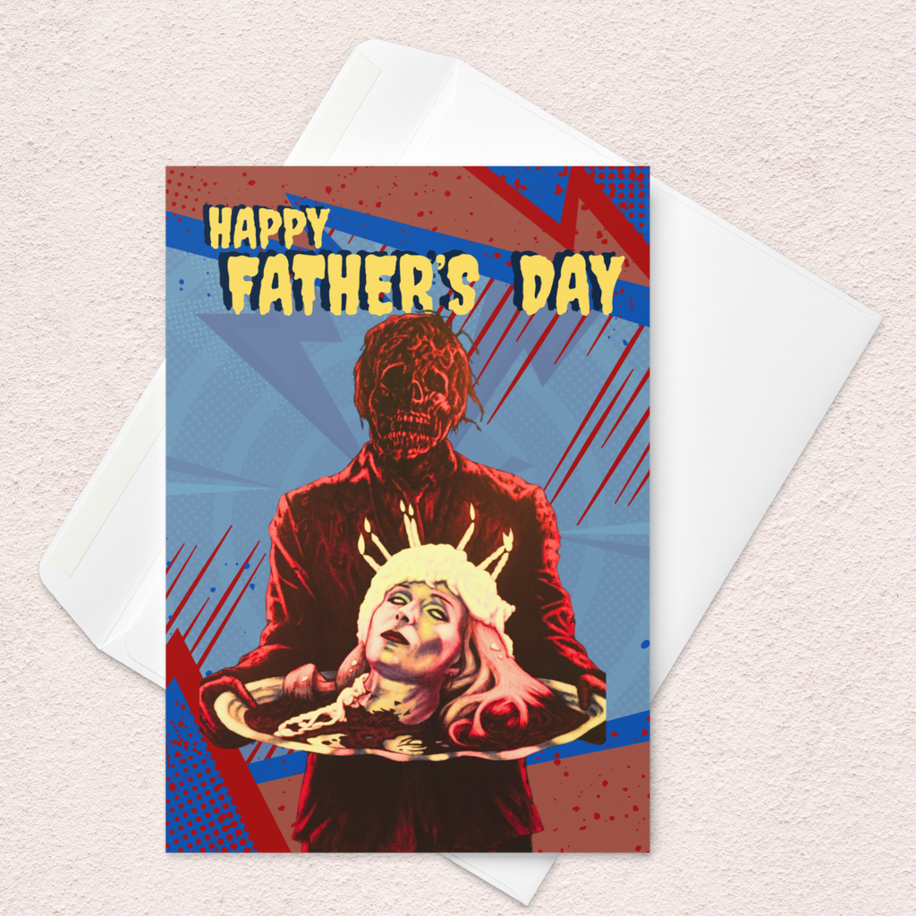 Father’s Day Cake Horror Card | 4x6 Creepy Greeting Card