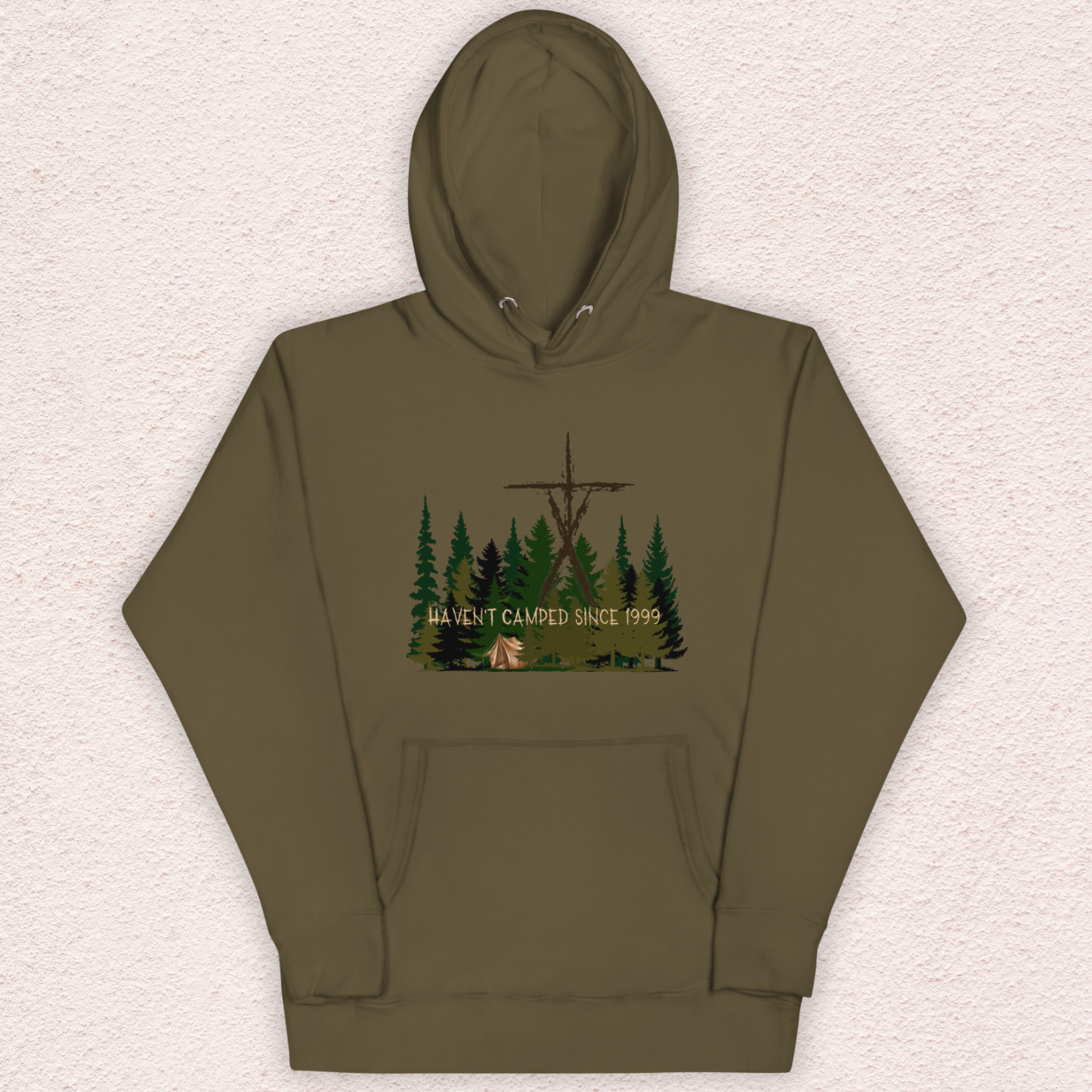 Haven’t Camped Since 1999 Hoodie | Unisex Funny Horror Camp Pullover