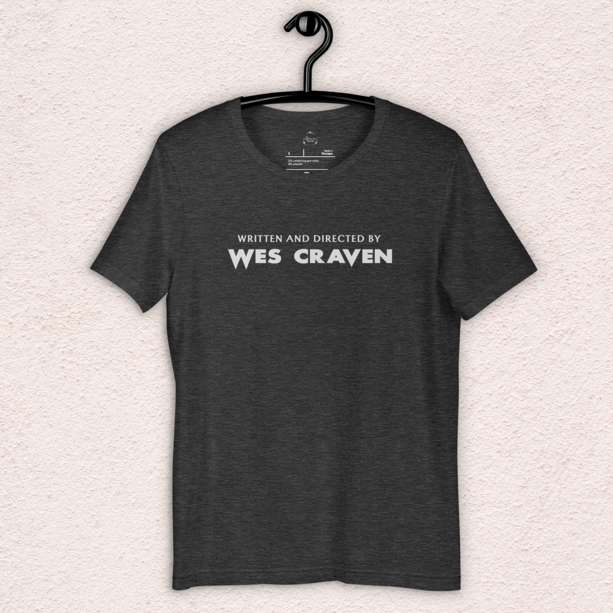 Written & Directed by Wes Craven Tee | Unisex Horror Film Lover Shirt