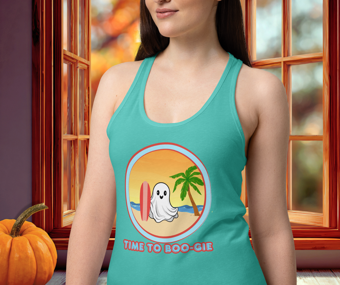 Time to Boo-gie Racerback Tank | Women’s Ghost Surf Summerween Top