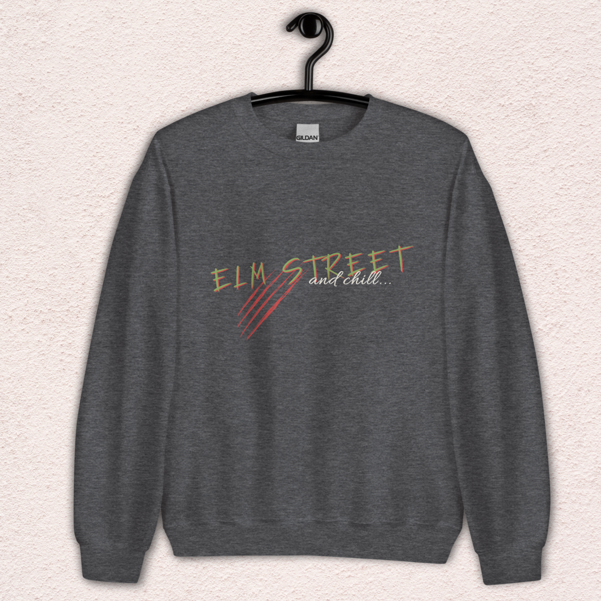 Elm Street and Chill Crewneck | Cozy Horror Movie Sweatshirt