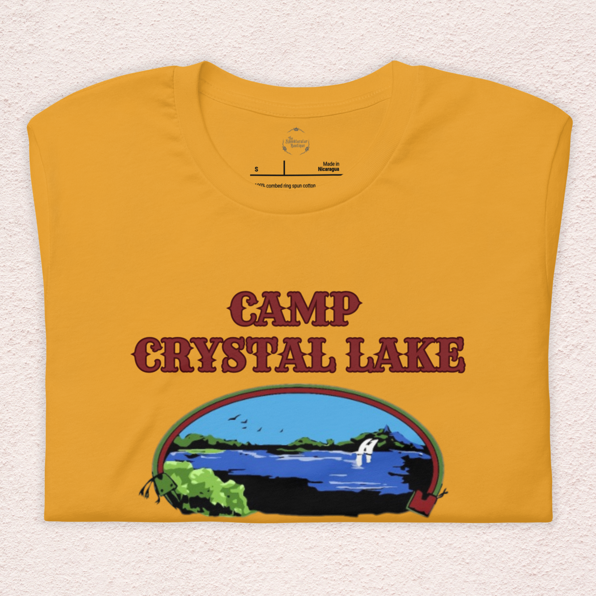 Camp Crystal Lake Tee | Unisex Vintage Horror Camp Graphic Shirt
