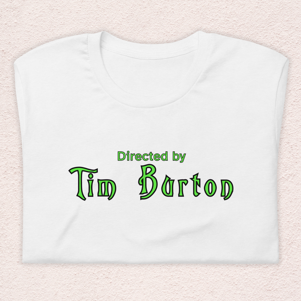 Directed by Tim Burton Tee | Unisex Gothic Film Lover Graphic Shirt