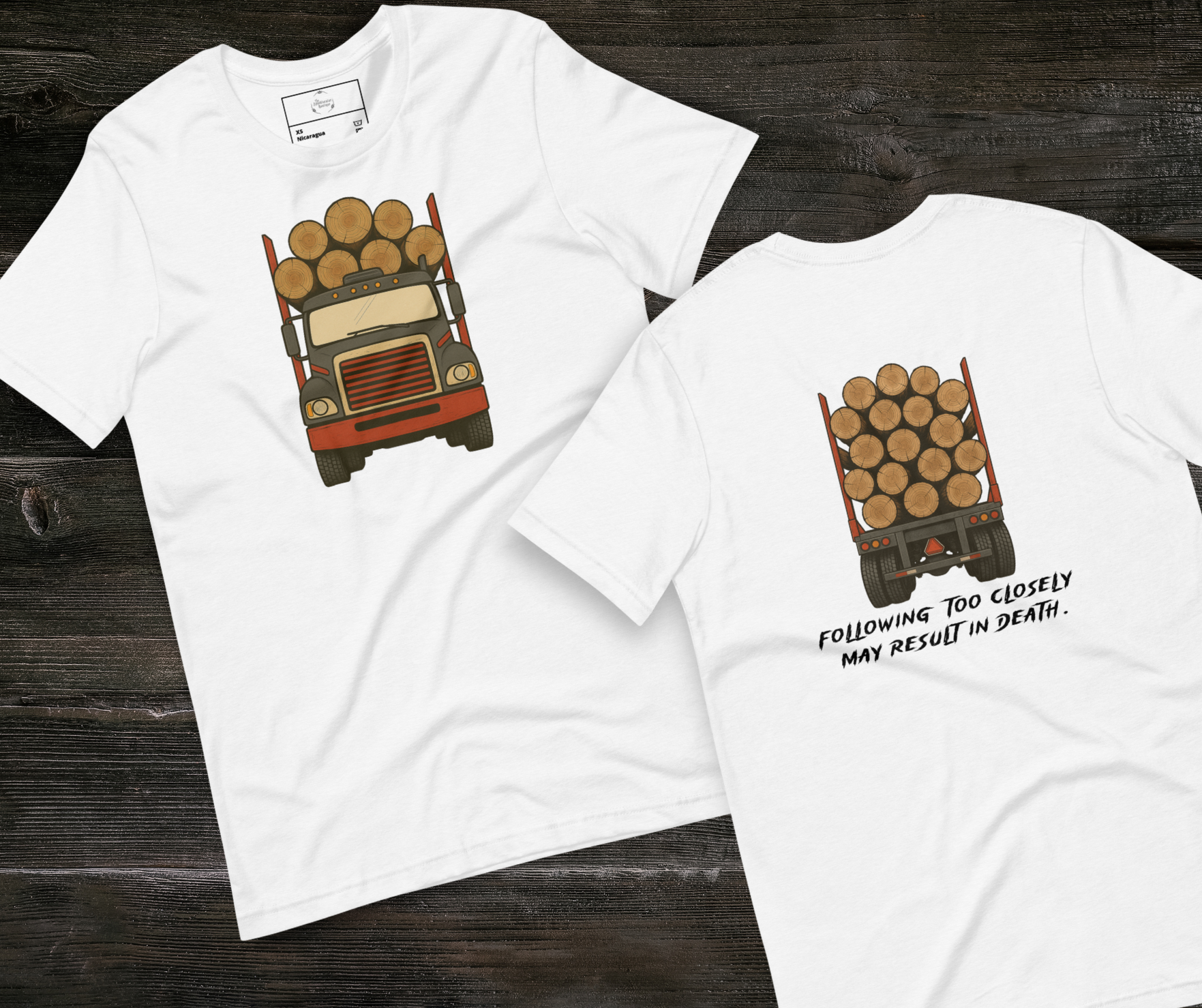 Following Too Closely Tee | Unisex Funny Horror Driving Graphic Shirt