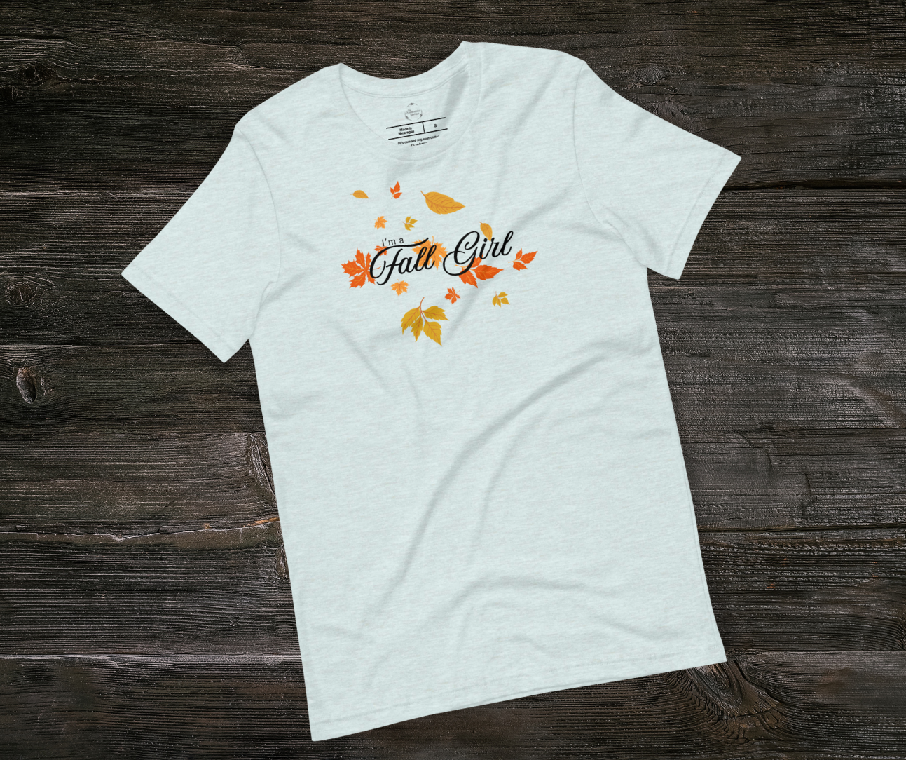 Fall Girl Tee | Unisex Cute Autumn Leaves Graphic Shirt