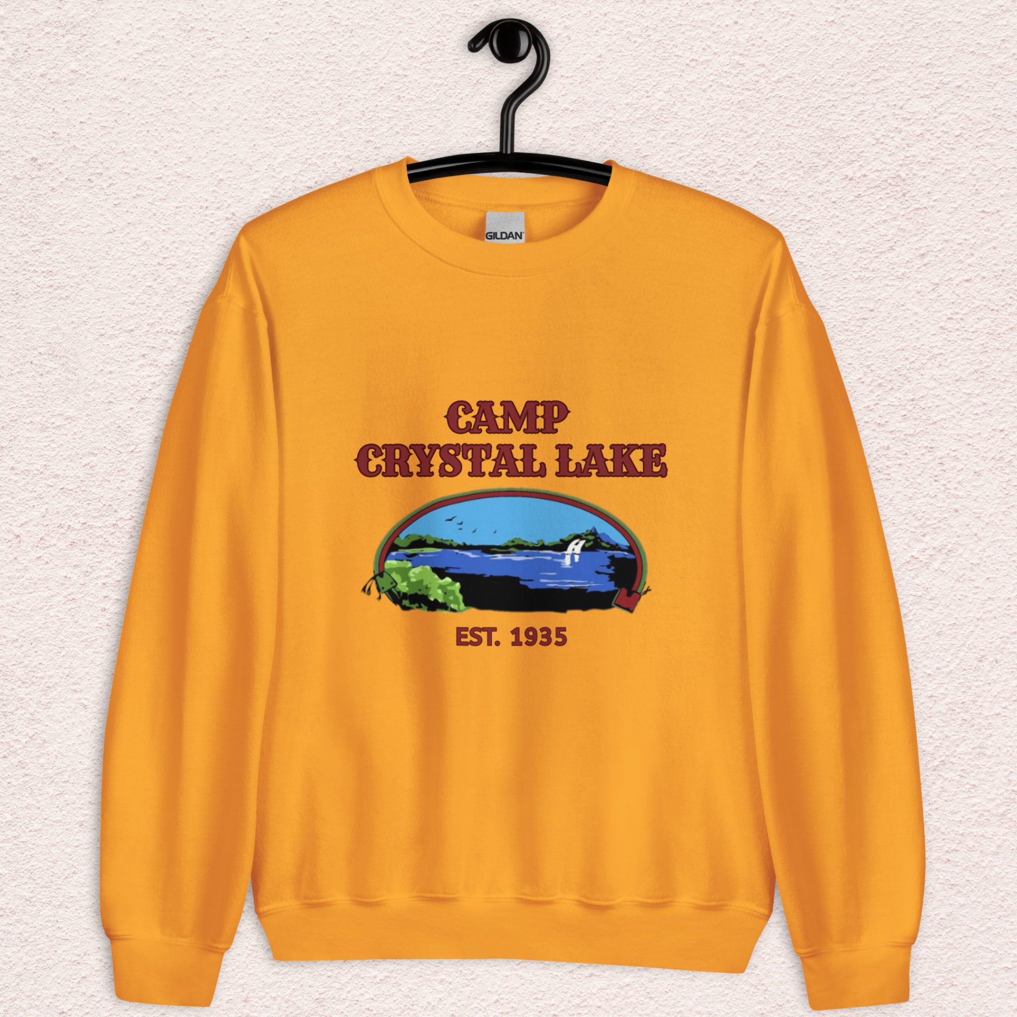 Vintage Camp Slasher Sweatshirt | Gildan Unisex Crewneck