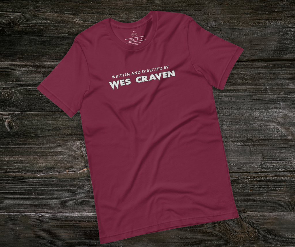 Written & Directed by Wes Craven Tee | Unisex Horror Film Lover Shirt