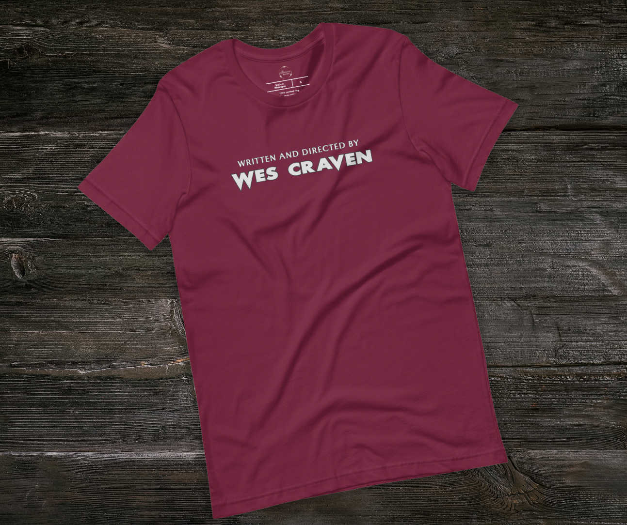 Written & Directed by Wes Craven Tee | Unisex Horror Film Lover Shirt