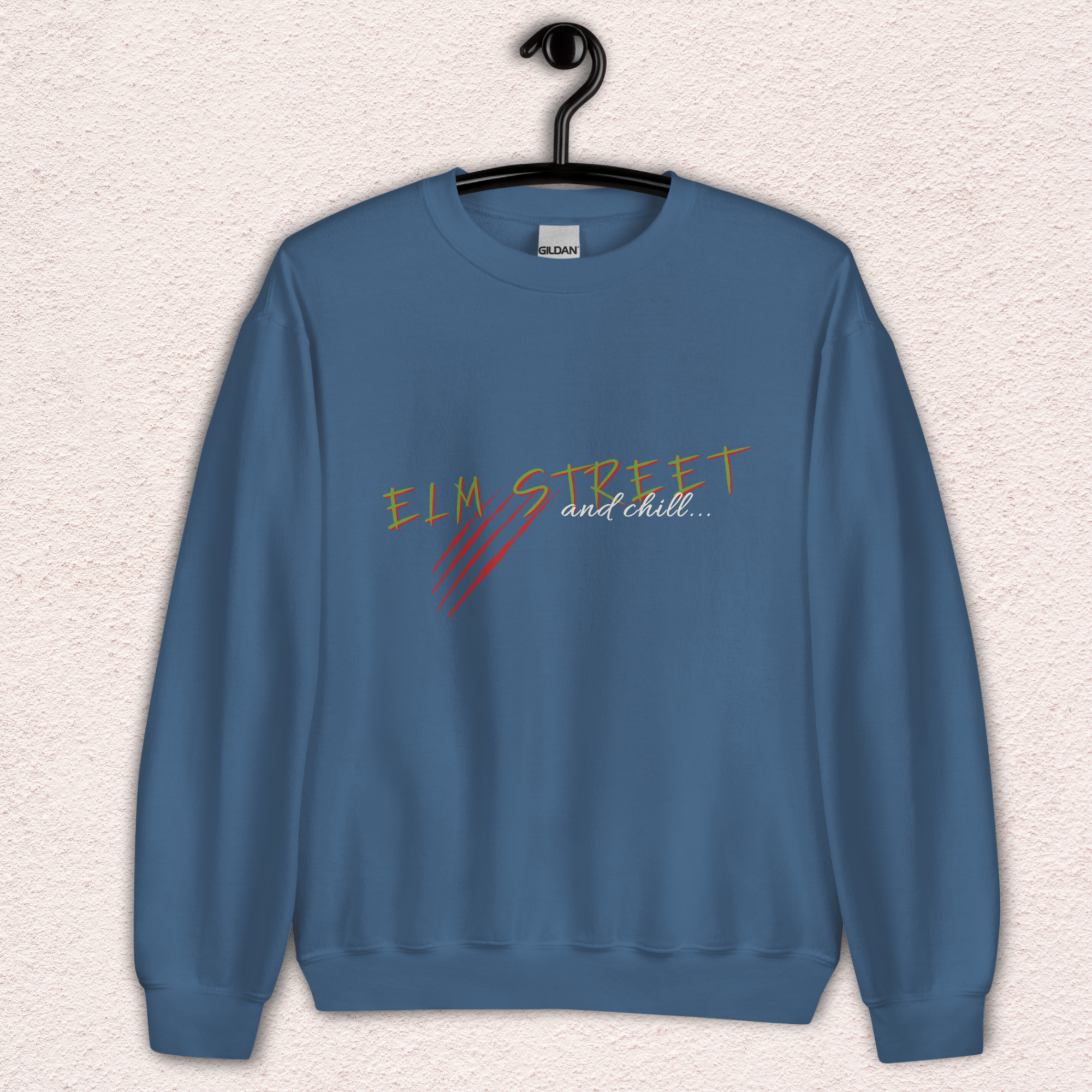 Elm Street and Chill Crewneck | Cozy Horror Movie Sweatshirt