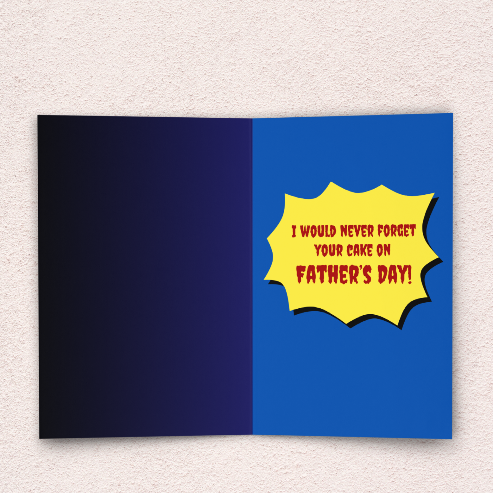 Father’s Day Cake Horror Card | 4x6 Creepy Greeting Card