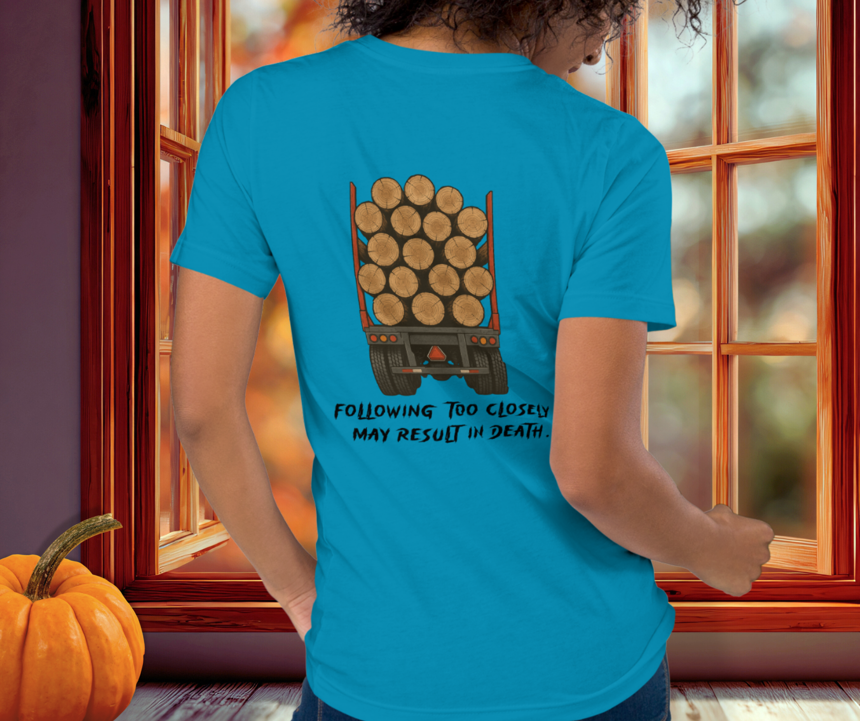 Following Too Closely Tee | Unisex Funny Horror Driving Graphic Shirt