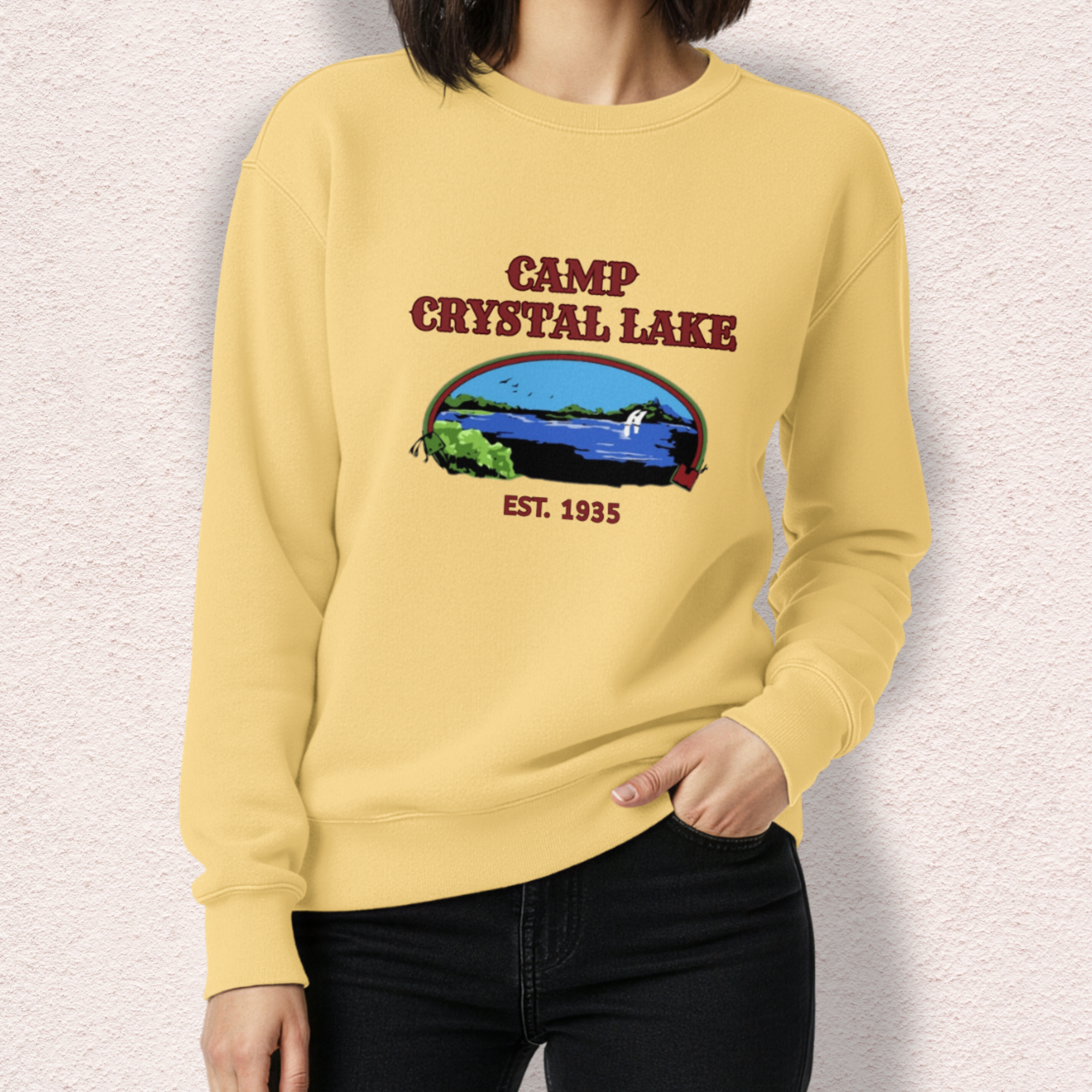 Vintage Camp Slasher Sweatshirt | Comfort Colors® Garment-Dyed Crewneck