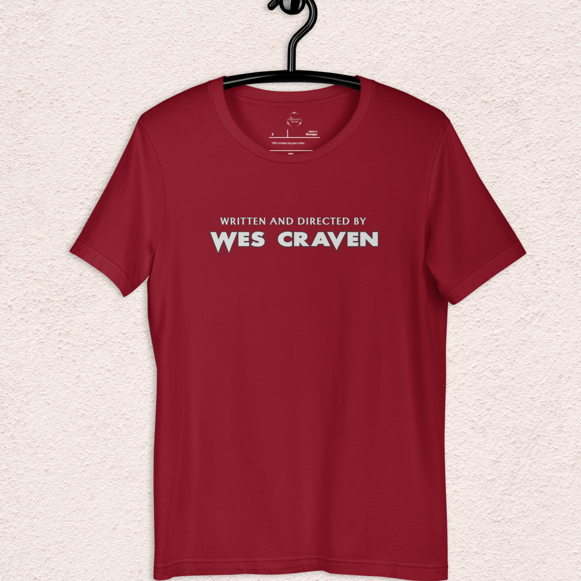 Written & Directed by Wes Craven Tee | Unisex Horror Film Lover Shirt