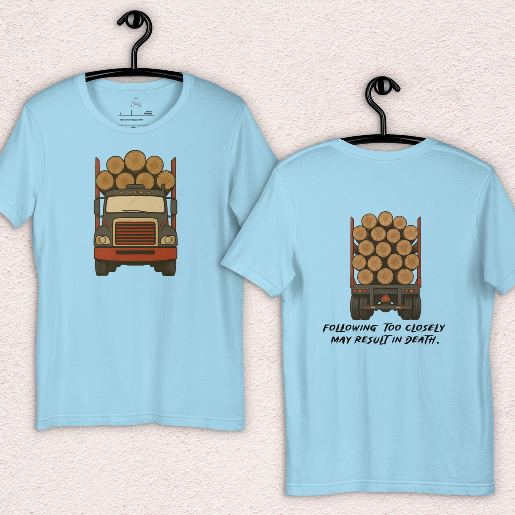 Following Too Closely Tee | Unisex Funny Horror Driving Graphic Shirt
