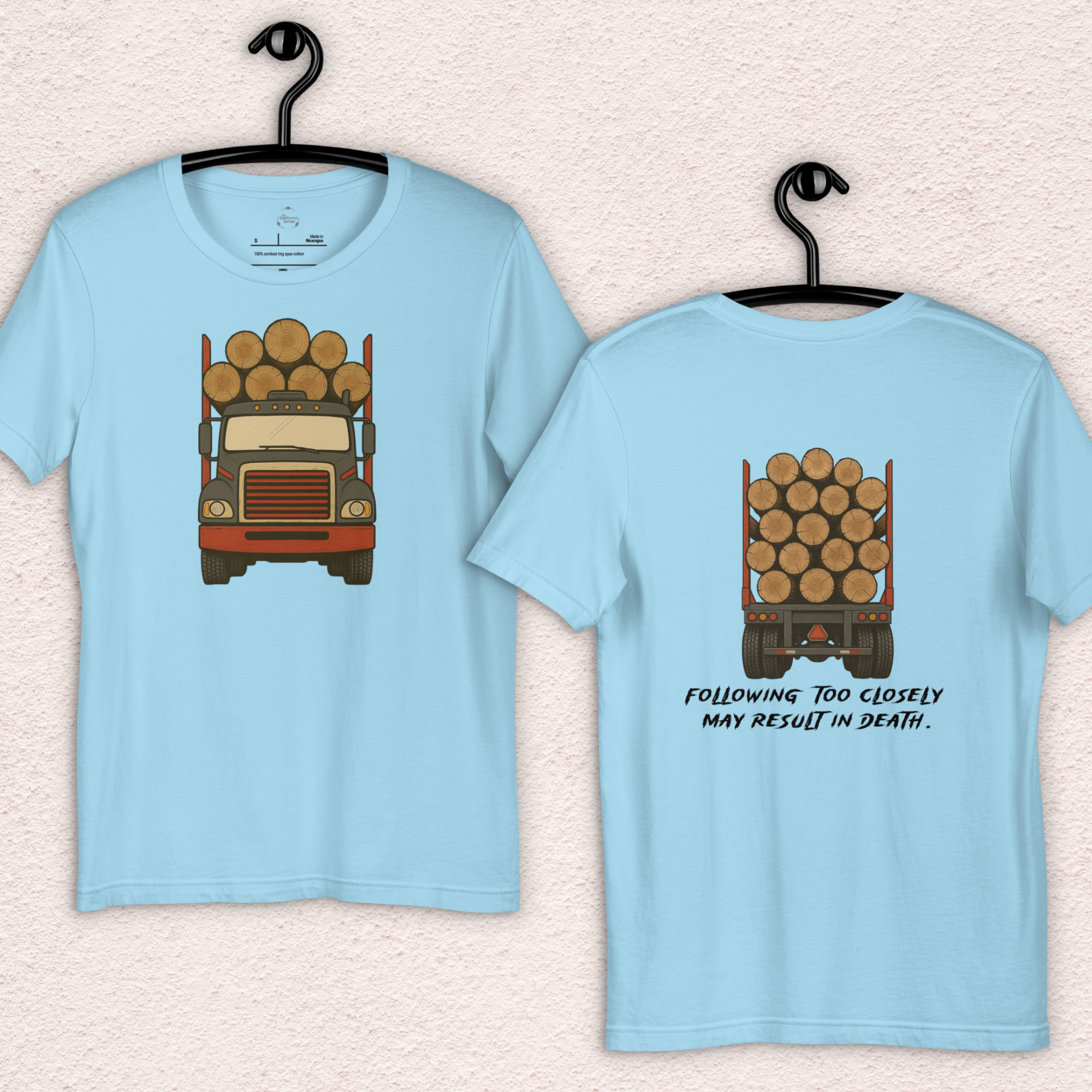 Following Too Closely Tee | Unisex Funny Horror Driving Graphic Shirt