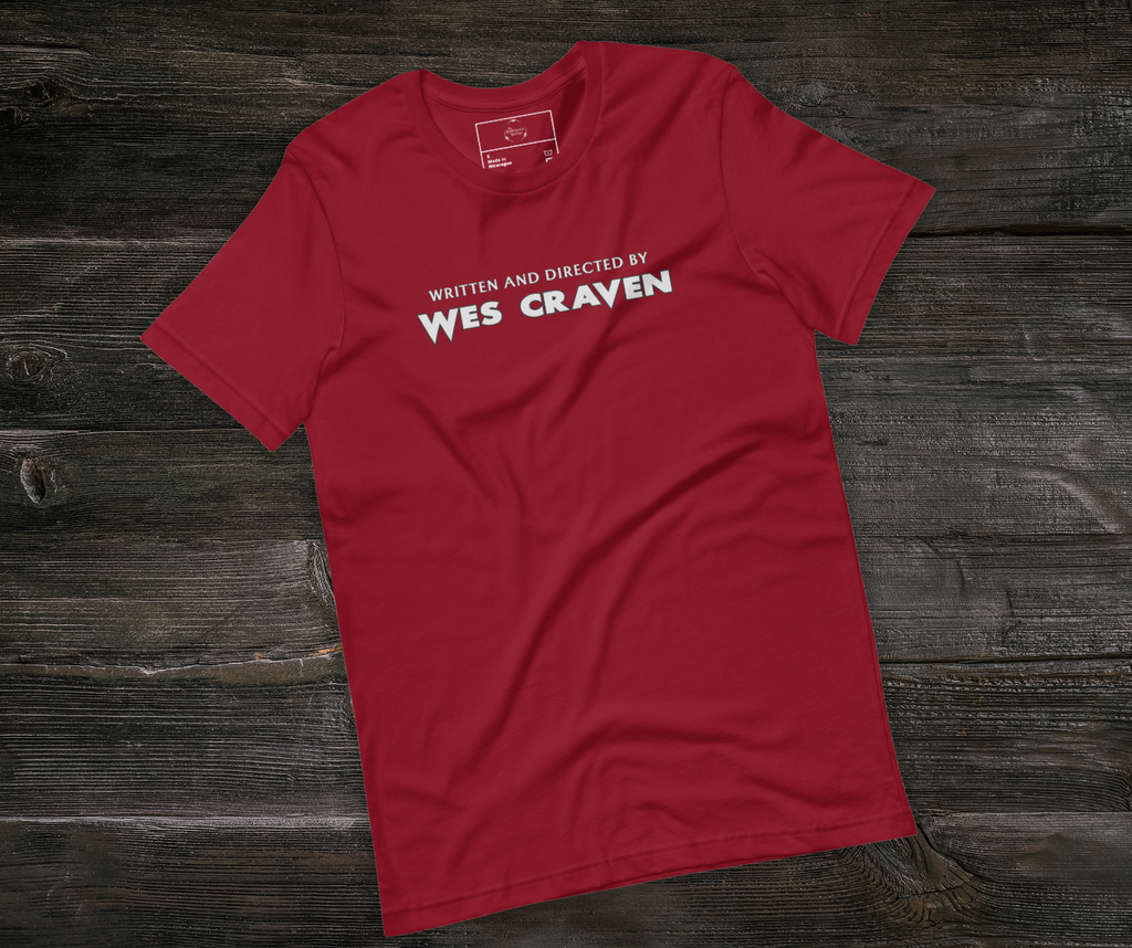 Written & Directed by Wes Craven Tee | Unisex Horror Film Lover Shirt