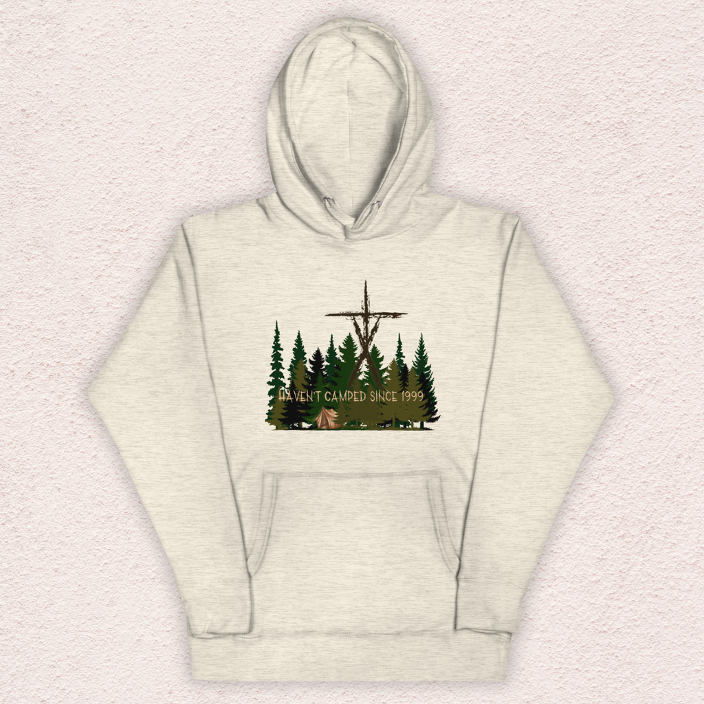 Haven’t Camped Since 1999 Hoodie | Unisex Funny Horror Camp Pullover