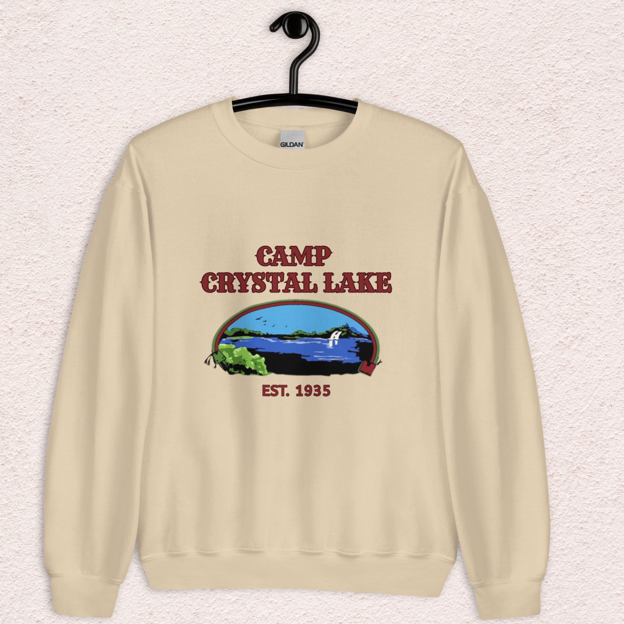 Vintage Camp Slasher Sweatshirt | Gildan Unisex Crewneck