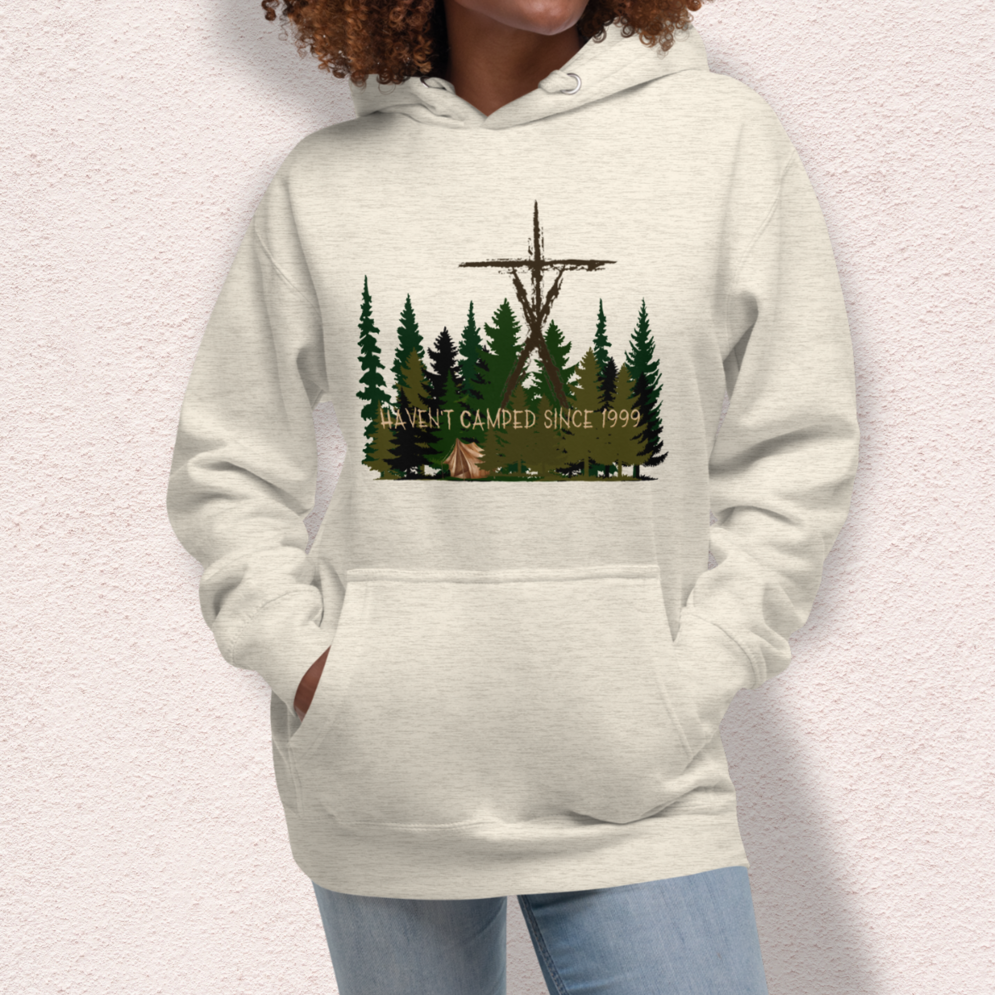 Haven’t Camped Since 1999 Hoodie | Unisex Funny Horror Camp Pullover