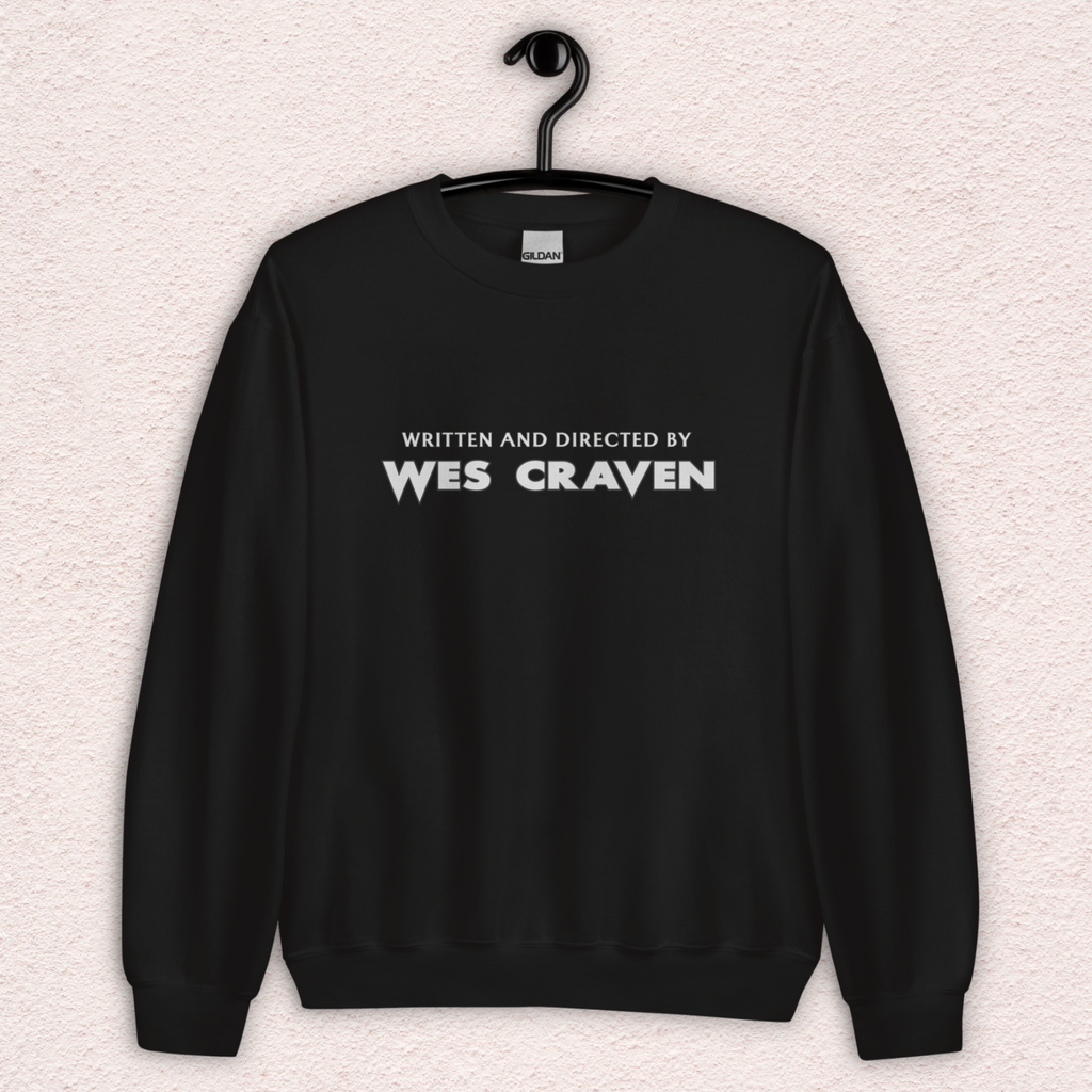 Written & Directed by Wes Craven Sweatshirt | Unisex Horror Film Lover Crewneck