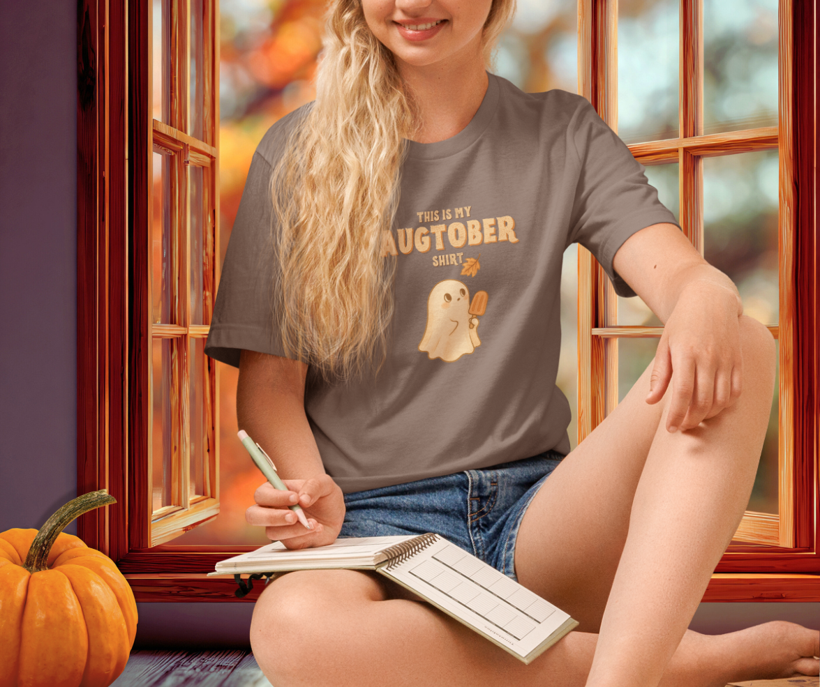 This Is My Augtober Shirt Tee | Unisex Ghost Fall Graphic Shirt