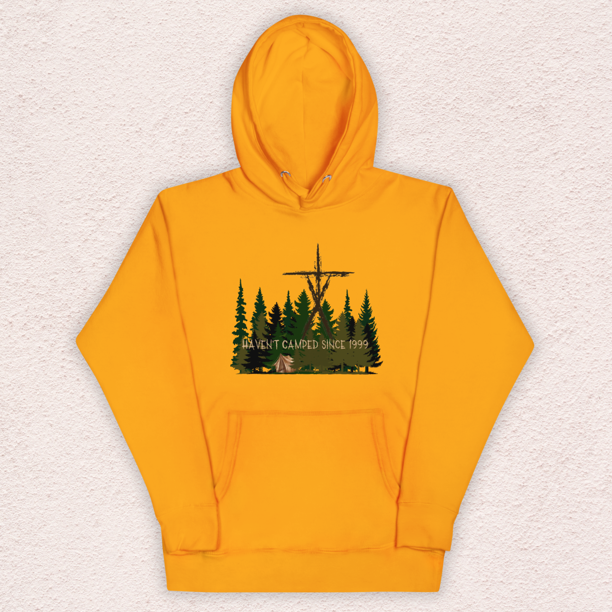 Haven’t Camped Since 1999 Hoodie | Unisex Funny Horror Camp Pullover