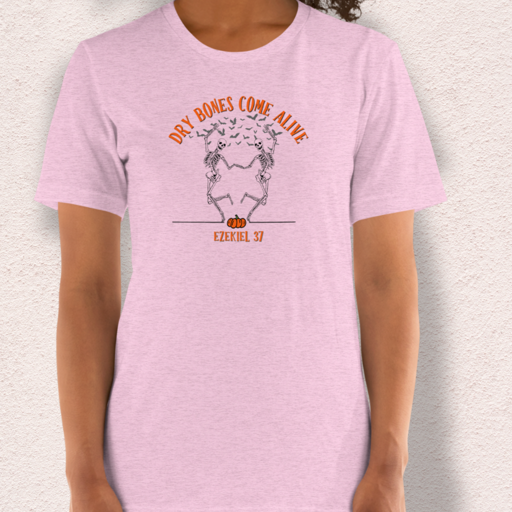 Dry Bones Come Alive Tee | Unisex Dancing Skeletons Graphic Shirt