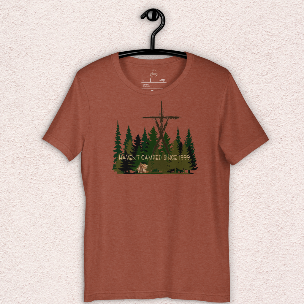 Haven’t Camped Since 1999 Tee | Unisex Funny Horror Camp Graphic Shirt