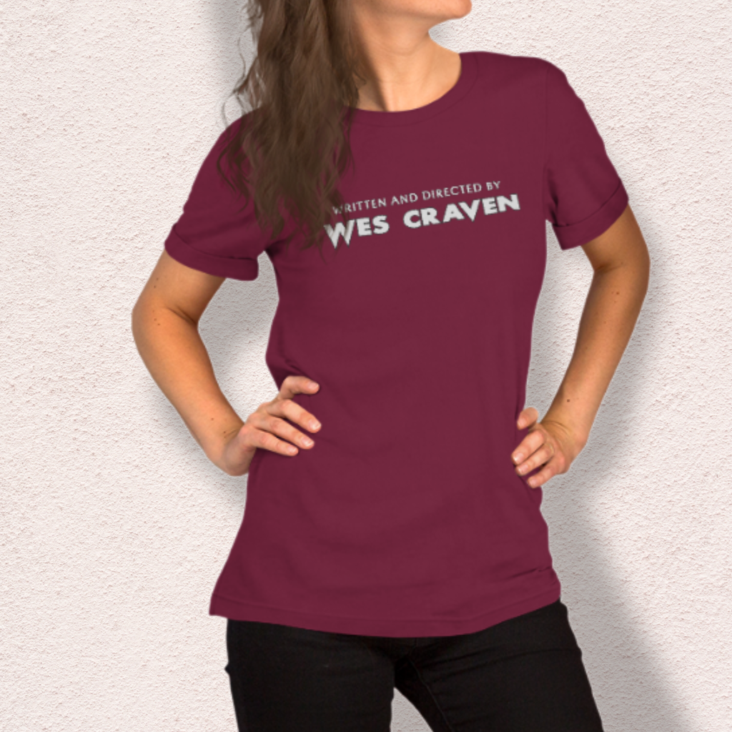 Written & Directed by Wes Craven Tee | Unisex Horror Film Lover Shirt