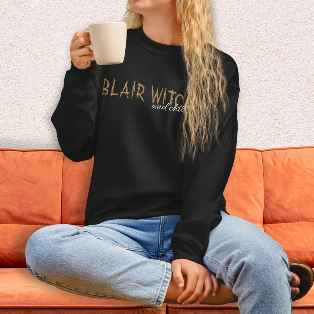 Found Footage and Chill Crewneck Sweatshirt | Cozy Horror Loungewear