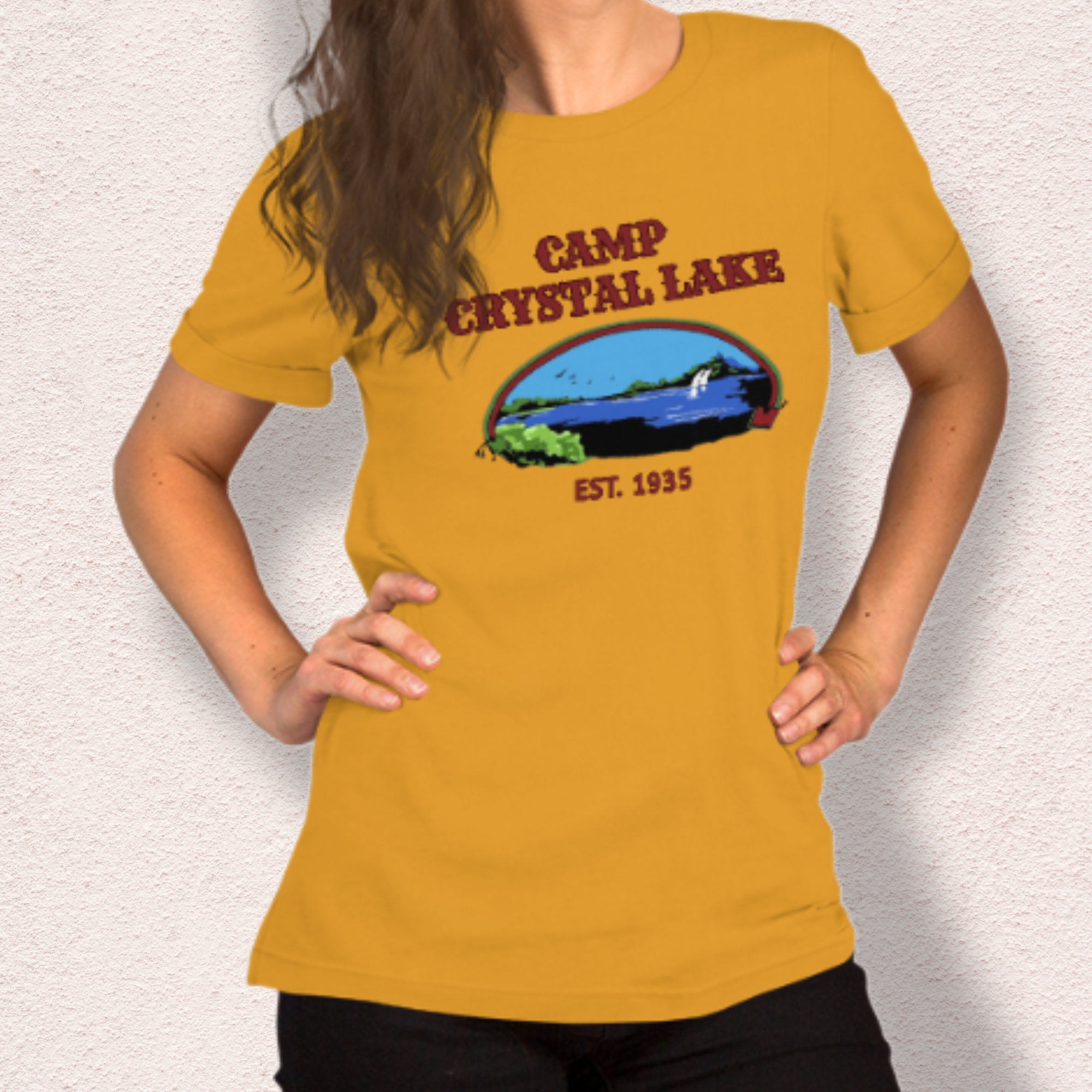Camp Crystal Lake Tee | Unisex Vintage Horror Camp Graphic Shirt