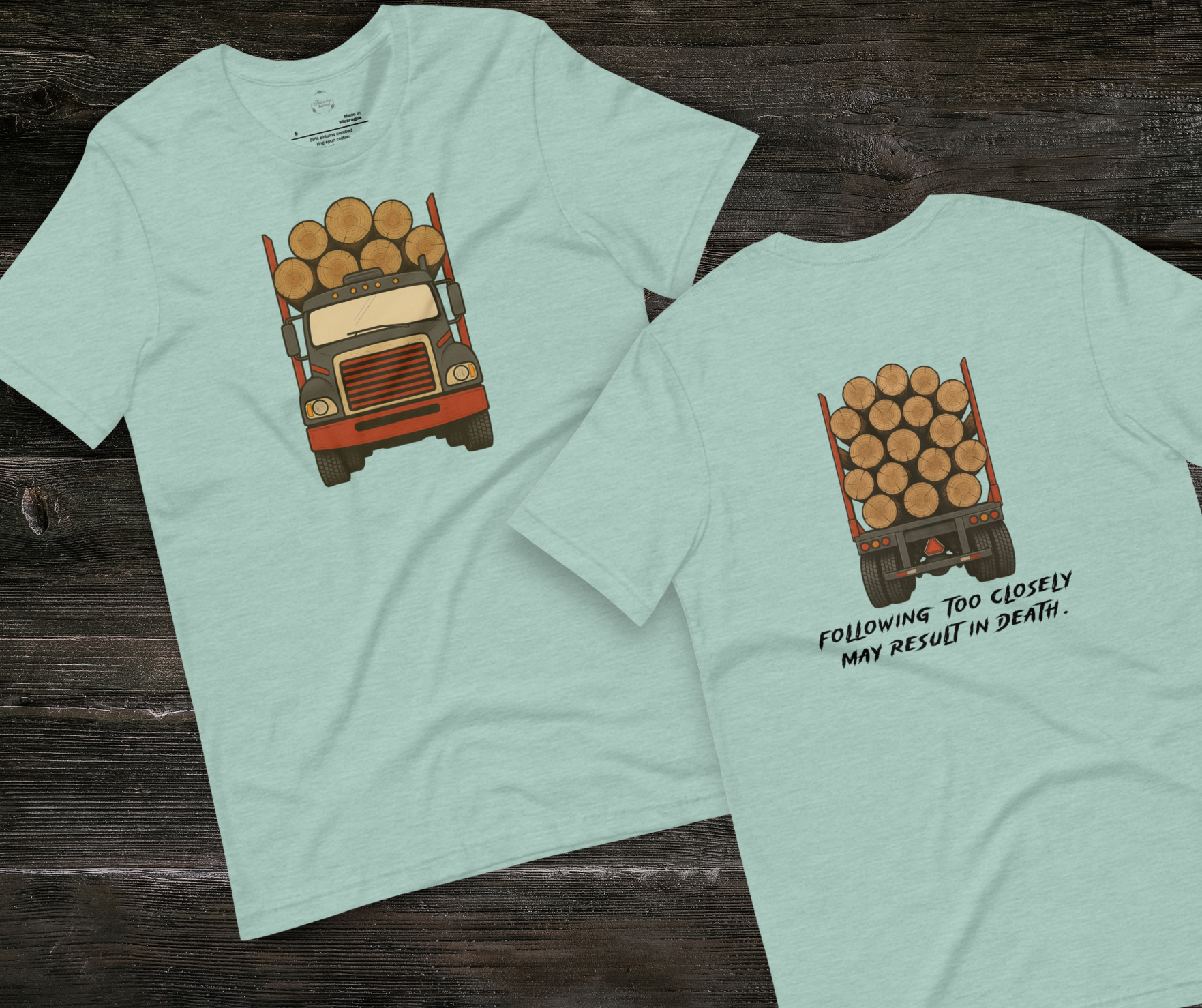 Following Too Closely Tee | Unisex Funny Horror Driving Graphic Shirt