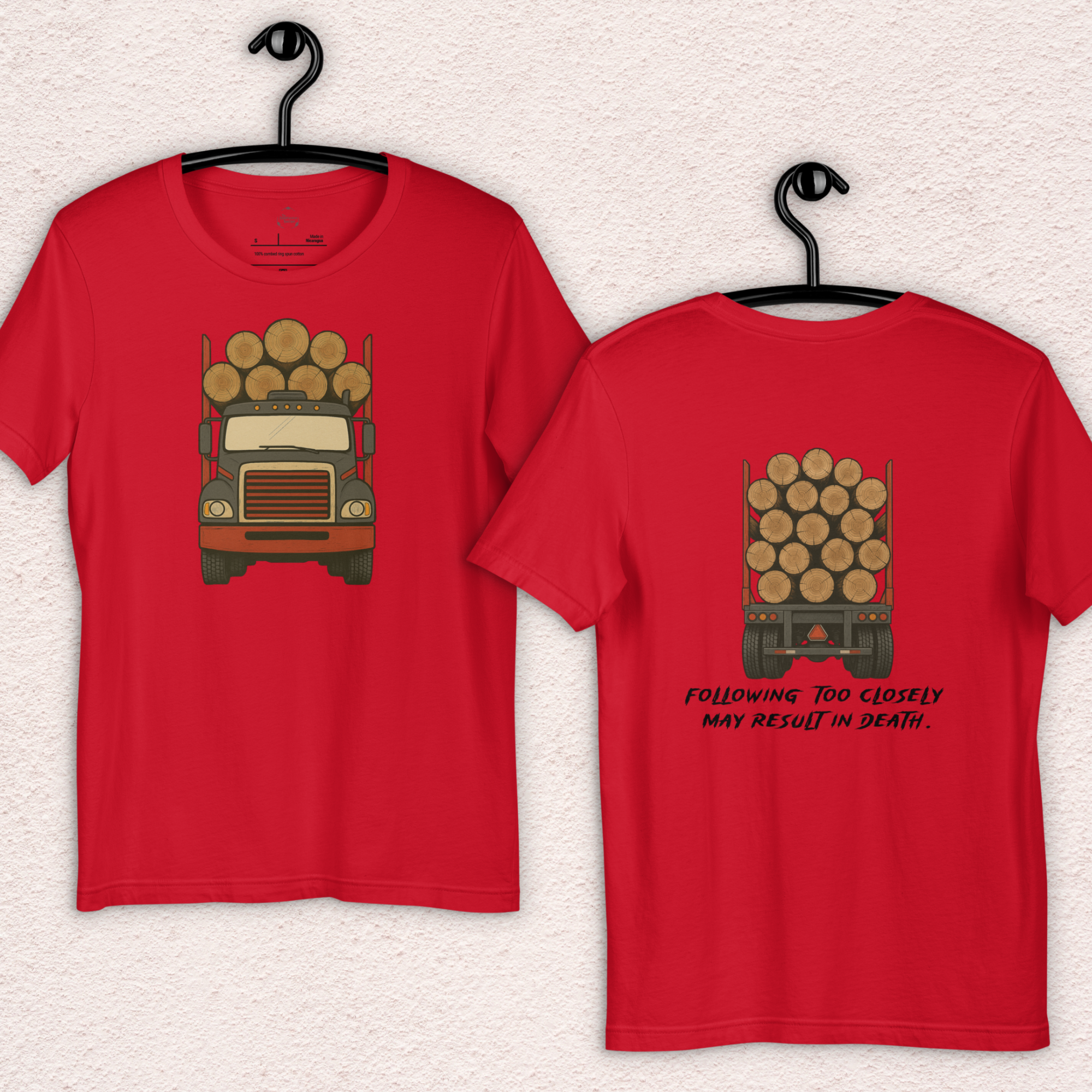 Following Too Closely Tee | Unisex Funny Horror Driving Graphic Shirt
