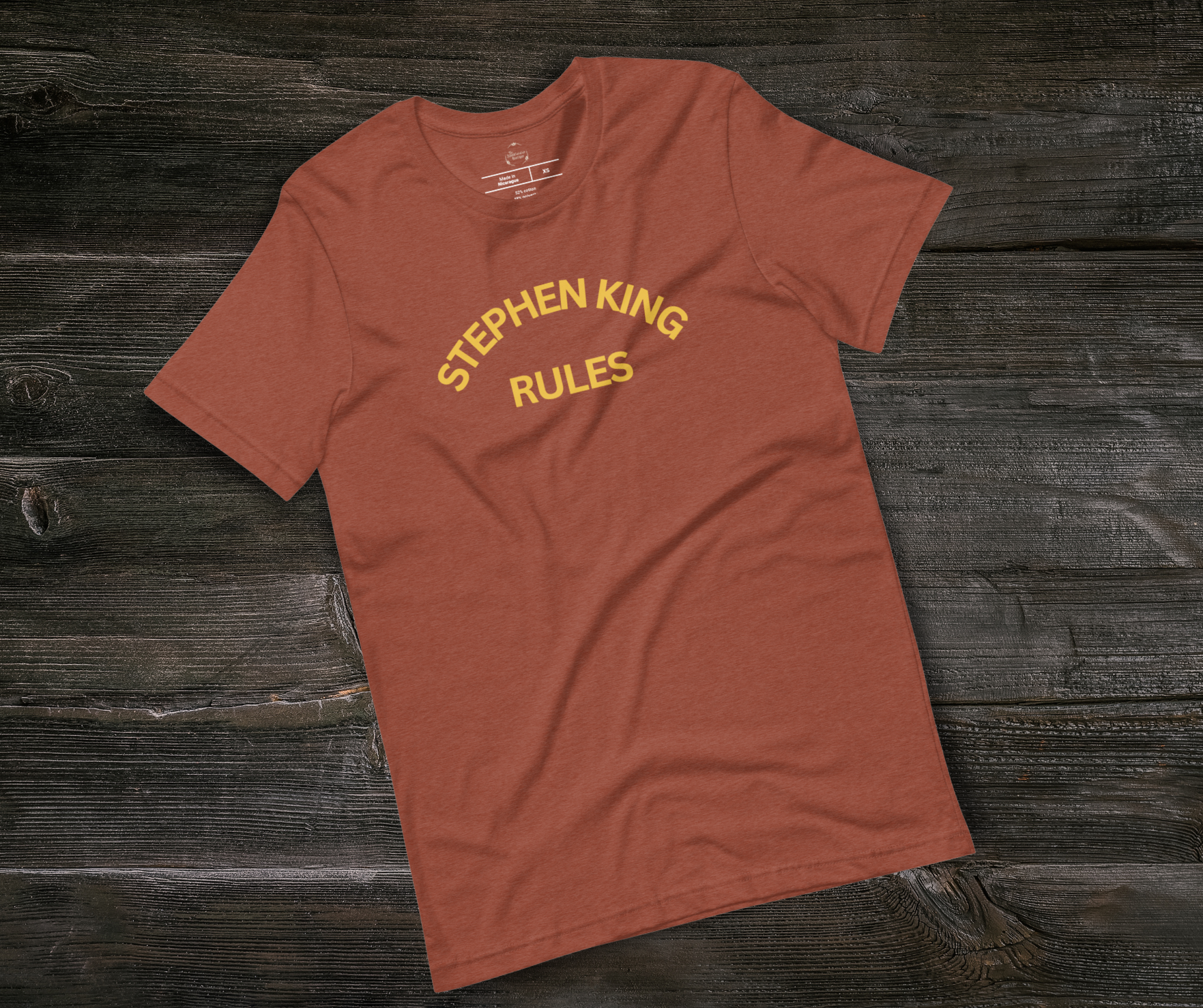 Stephen King Rules Tee | Unisex Horror Book Lover Graphic Shirt