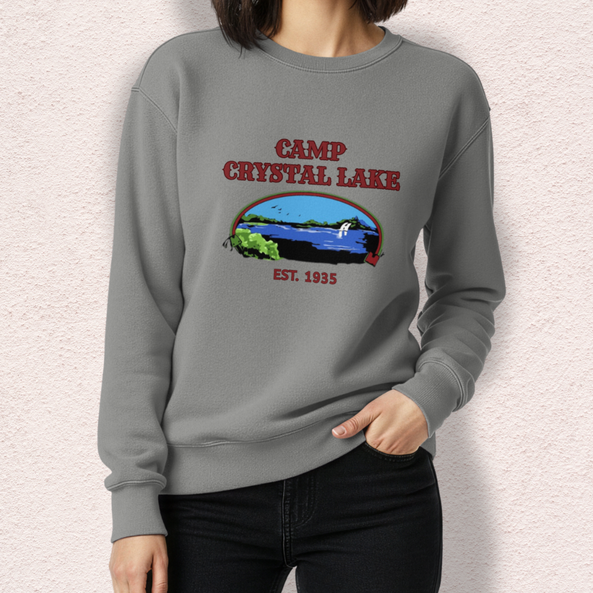 Vintage Camp Slasher Sweatshirt | Comfort Colors® Garment-Dyed Crewneck