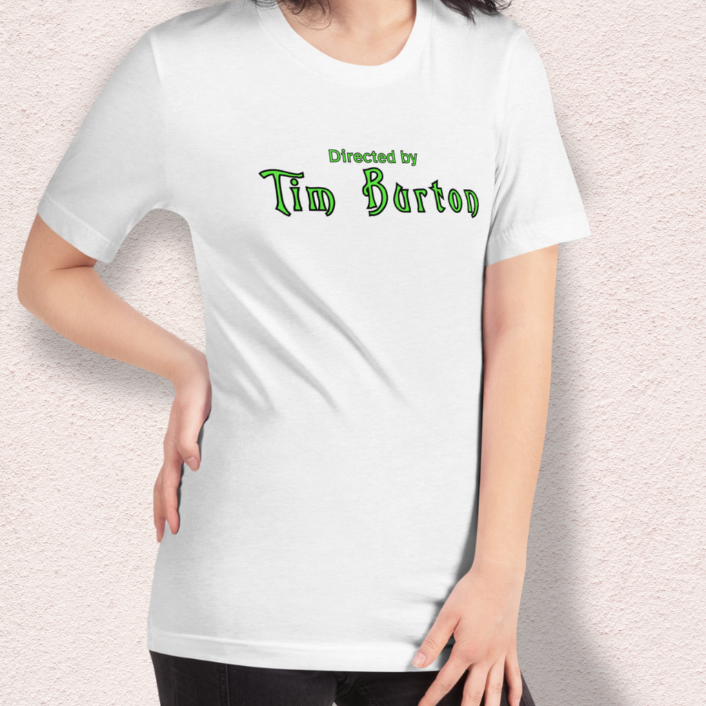 Directed by Tim Burton Tee | Unisex Gothic Film Lover Graphic Shirt