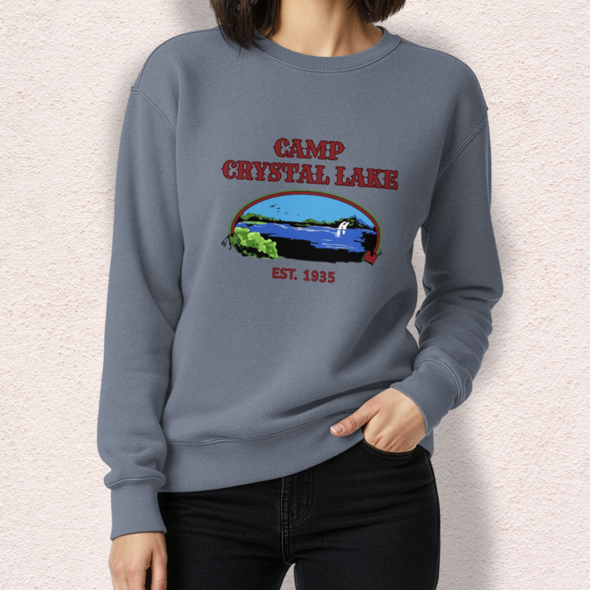 Vintage Camp Slasher Sweatshirt | Comfort Colors® Garment-Dyed Crewneck