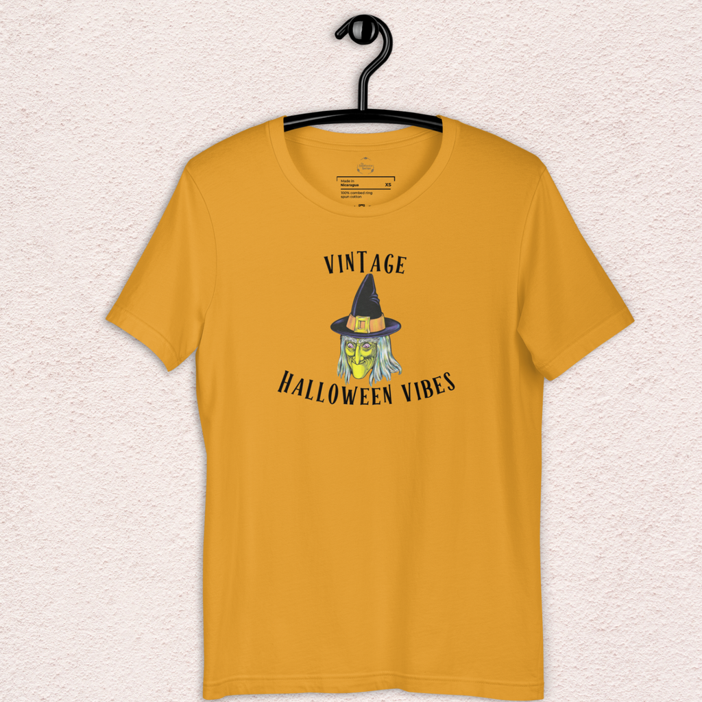 Vintage Halloween Vibes Graphic Shirt | Bella Canvas Unisex Tee