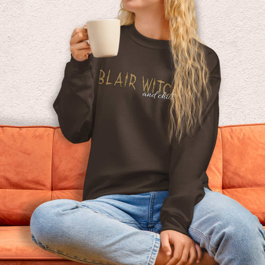 Found Footage and Chill Crewneck Sweatshirt | Cozy Horror Loungewear