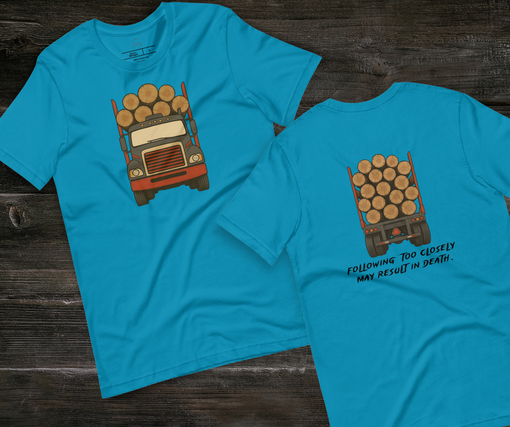 Following Too Closely Tee | Unisex Funny Horror Driving Graphic Shirt