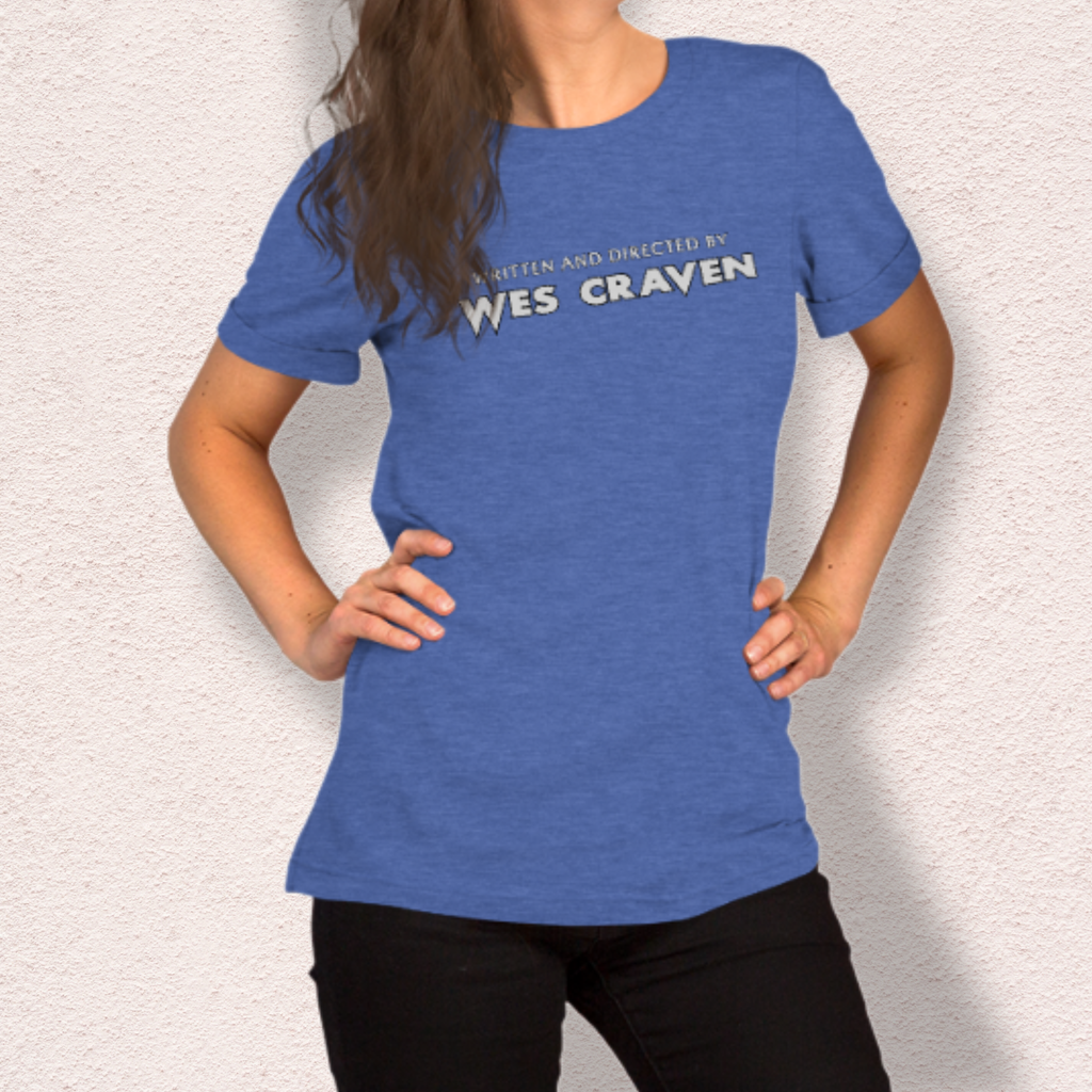 Written & Directed by Wes Craven Tee | Unisex Horror Film Lover Shirt