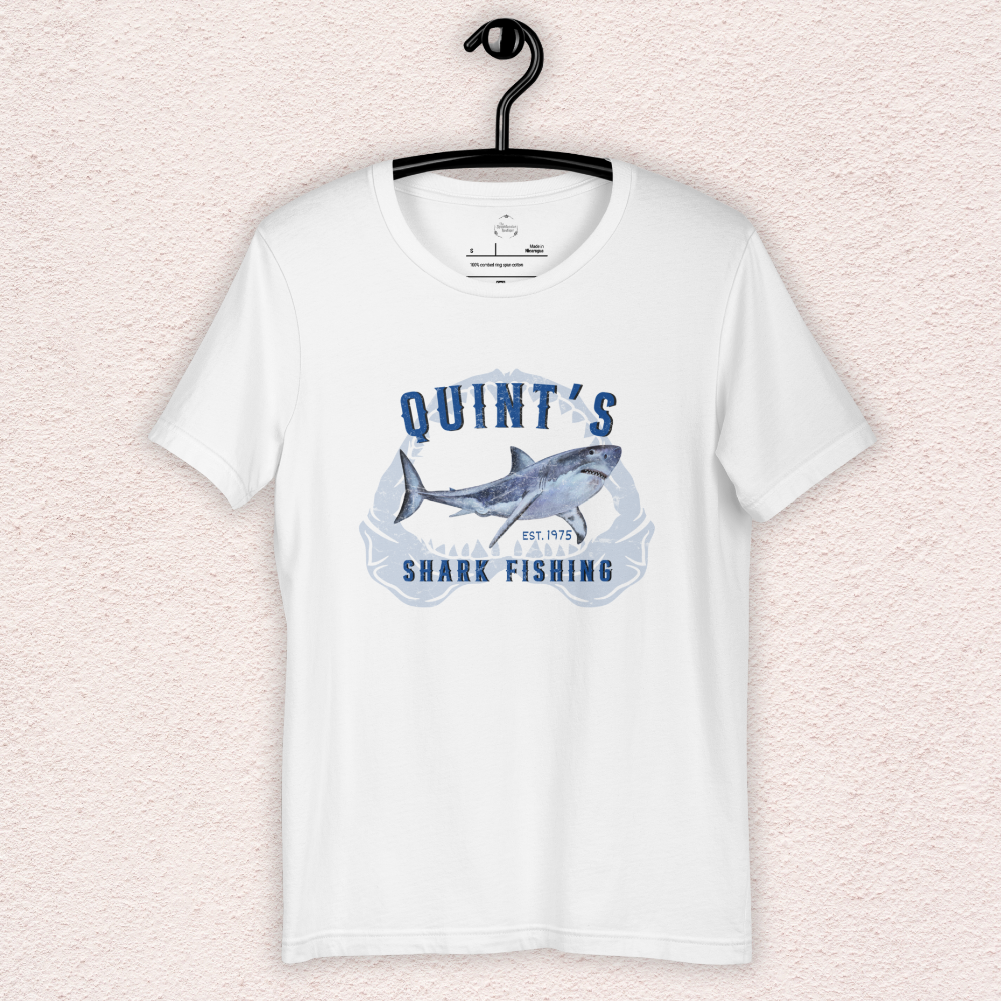 Quint’s Shark Fishing Tee | Unisex Retro Coastal Horror Graphic Shirt