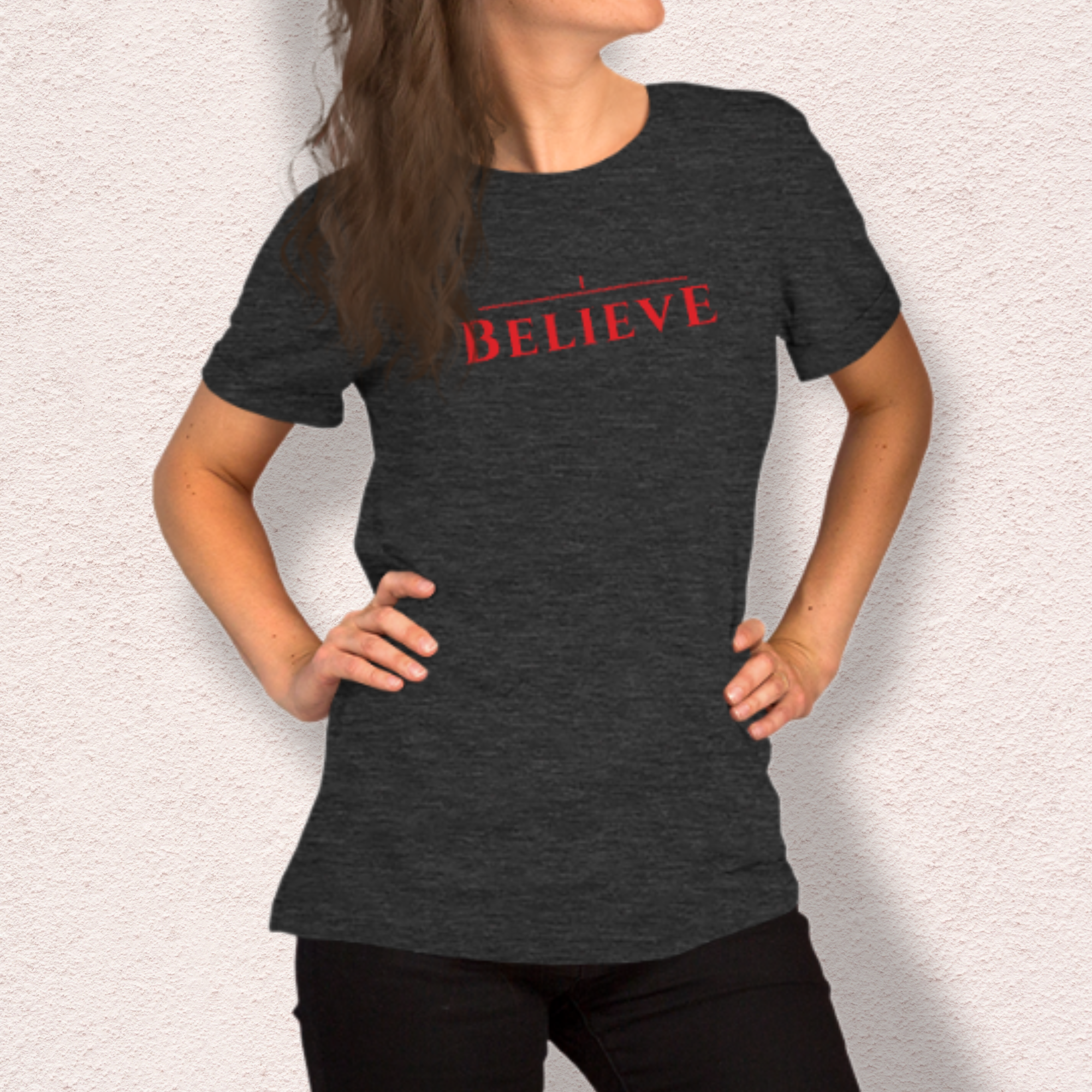 “I Believe” Upside Down Girl Survival Tee | Retro 80s Sci-Fi Inspired Graphic T-Shirt