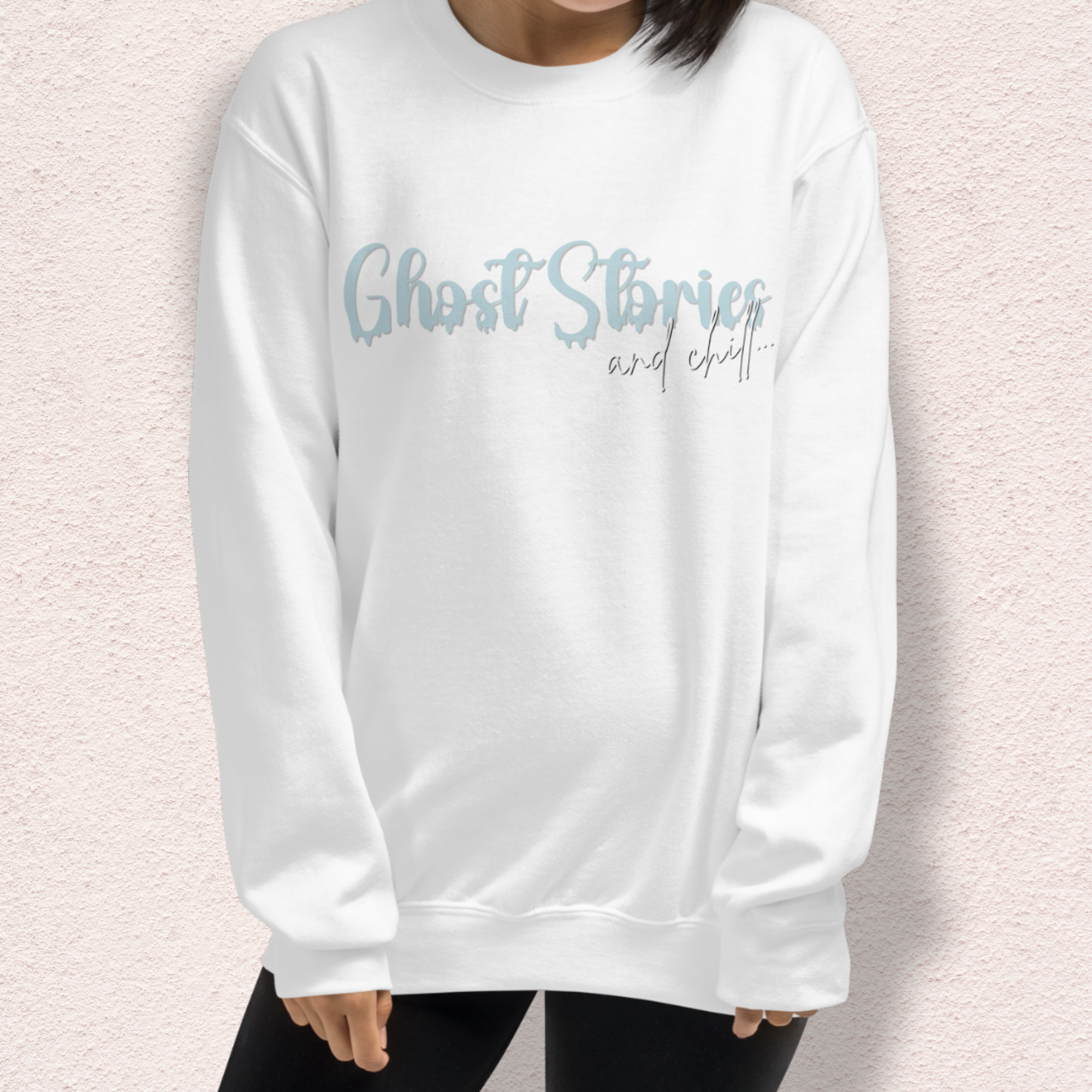 Ghost Stories & Chill Sweatshirt | Cozy Paranormal Horror Crewneck | Gildan Heavy Blend Spooky Sweatshirt