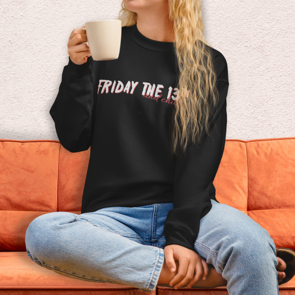 Camp Slasher and Chill Crewneck Sweatshirt | Cozy Horror Loungewear