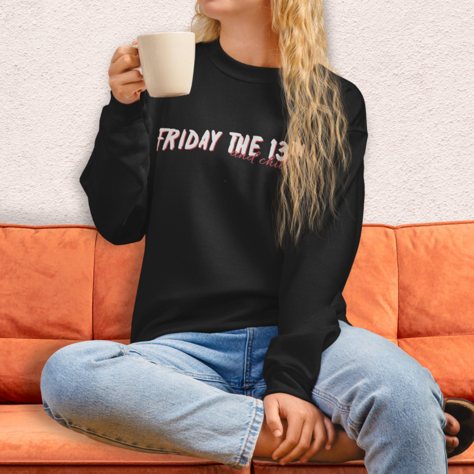 Camp Slasher and Chill Crewneck Sweatshirt | Cozy Horror Loungewear