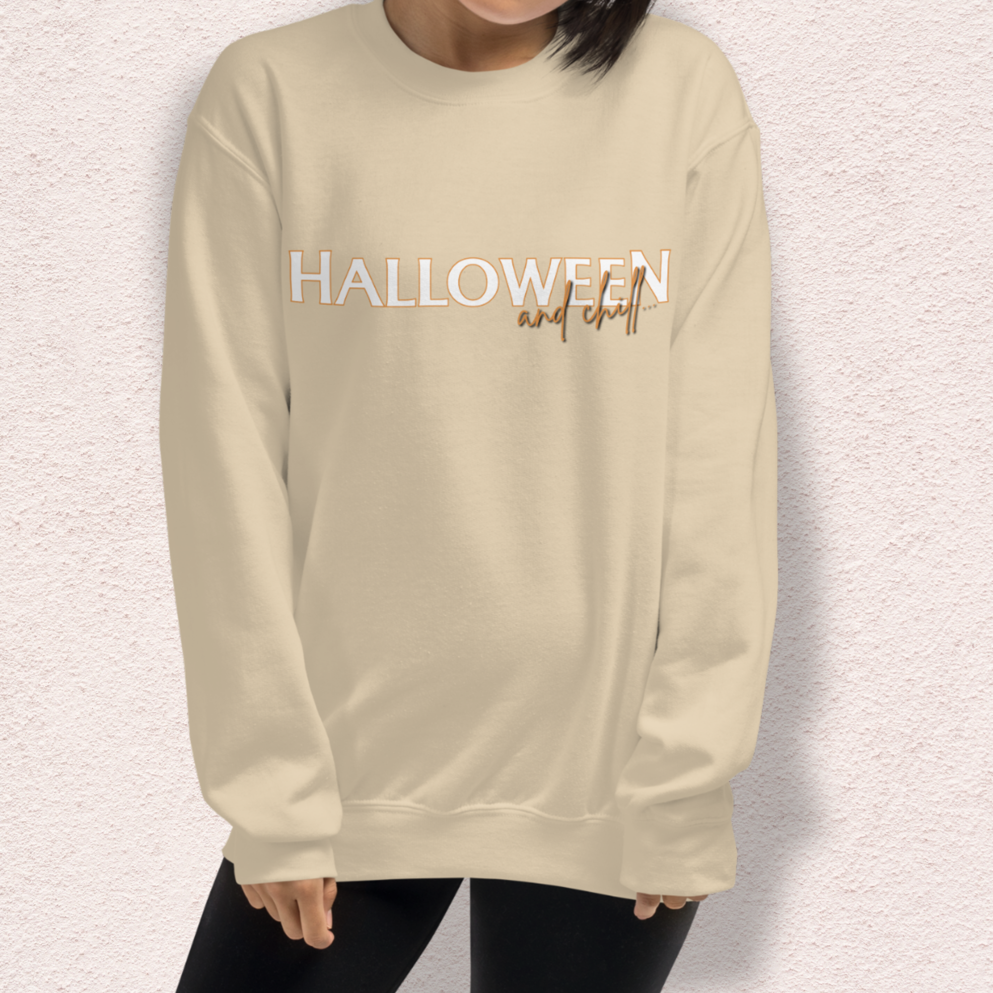 Halloween and Chill Crewneck Sweatshirt | Cozy Fall Loungewear