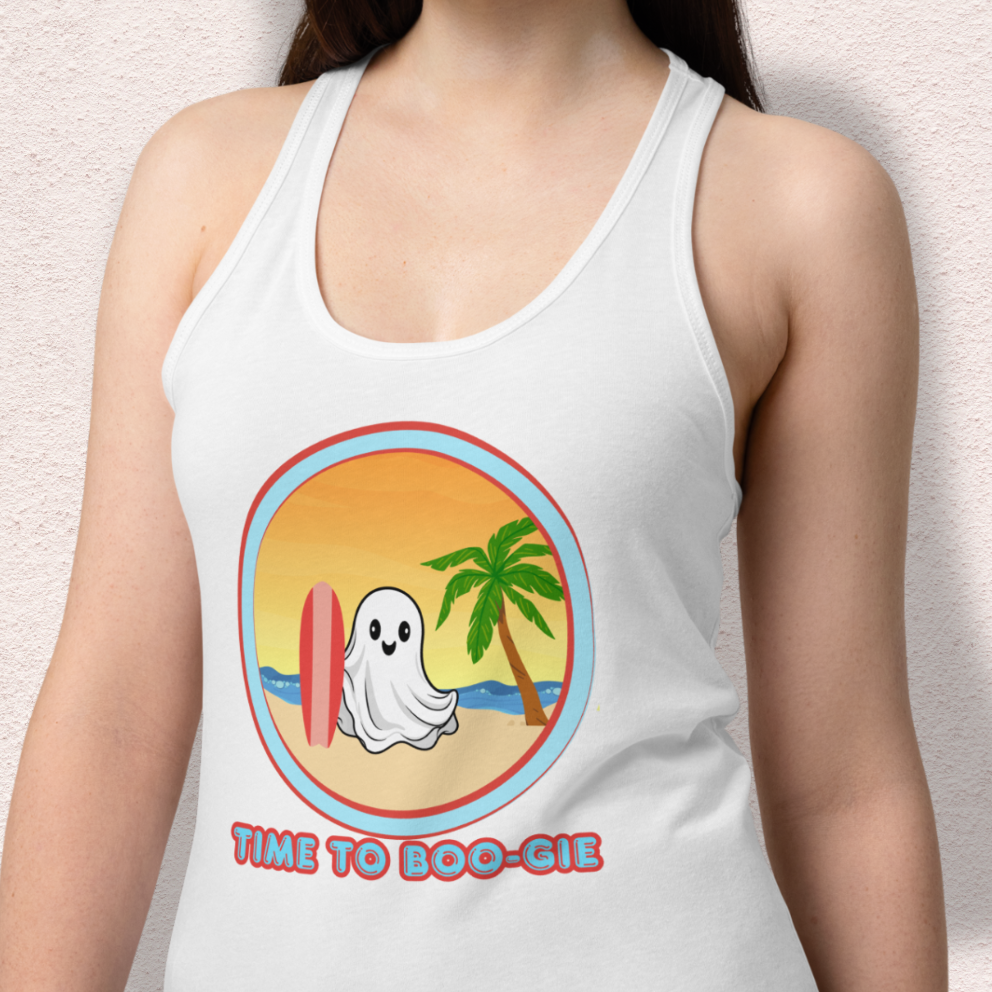 Time to Boo-gie Racerback Tank | Women’s Ghost Surf Summerween Top