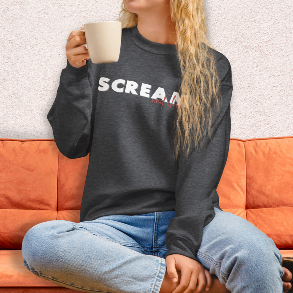 Final Girl and Chill Crewneck Sweatshirt | Cozy Slasher Loungewear