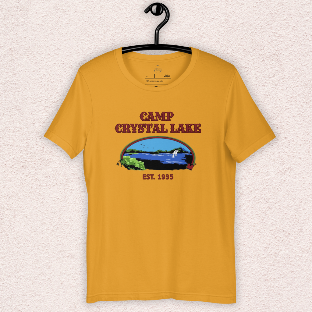 Camp Crystal Lake Tee | Unisex Vintage Horror Camp Graphic Shirt